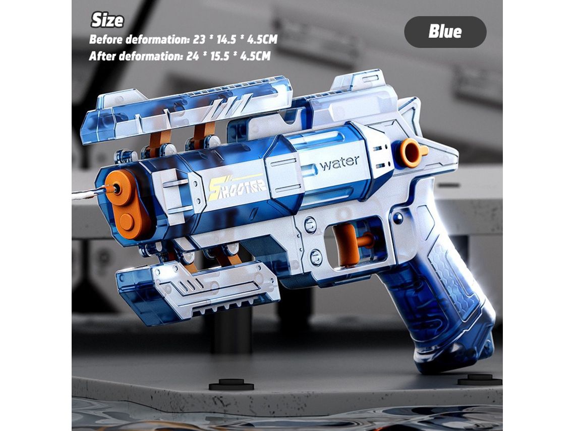 (azul) Mini Pistola De Agua Tipo Pulsador - Pistola Automática - Pistola De Agua De Fuego Continuo - Combate Al Aire Libre