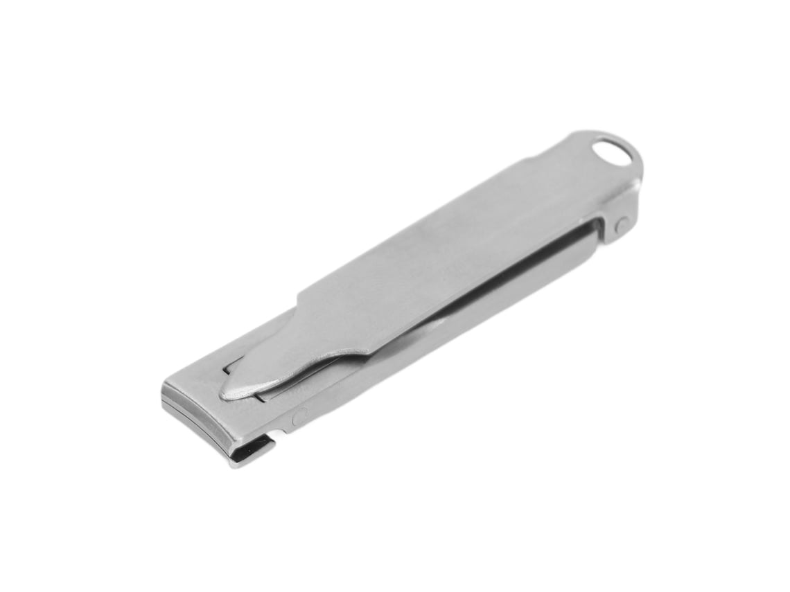 Tesoura De Unhas De Aço Inoxidável Portátil Folding Com Lâmina Curva E Lixa Integrada Para Cuidado De Unhas