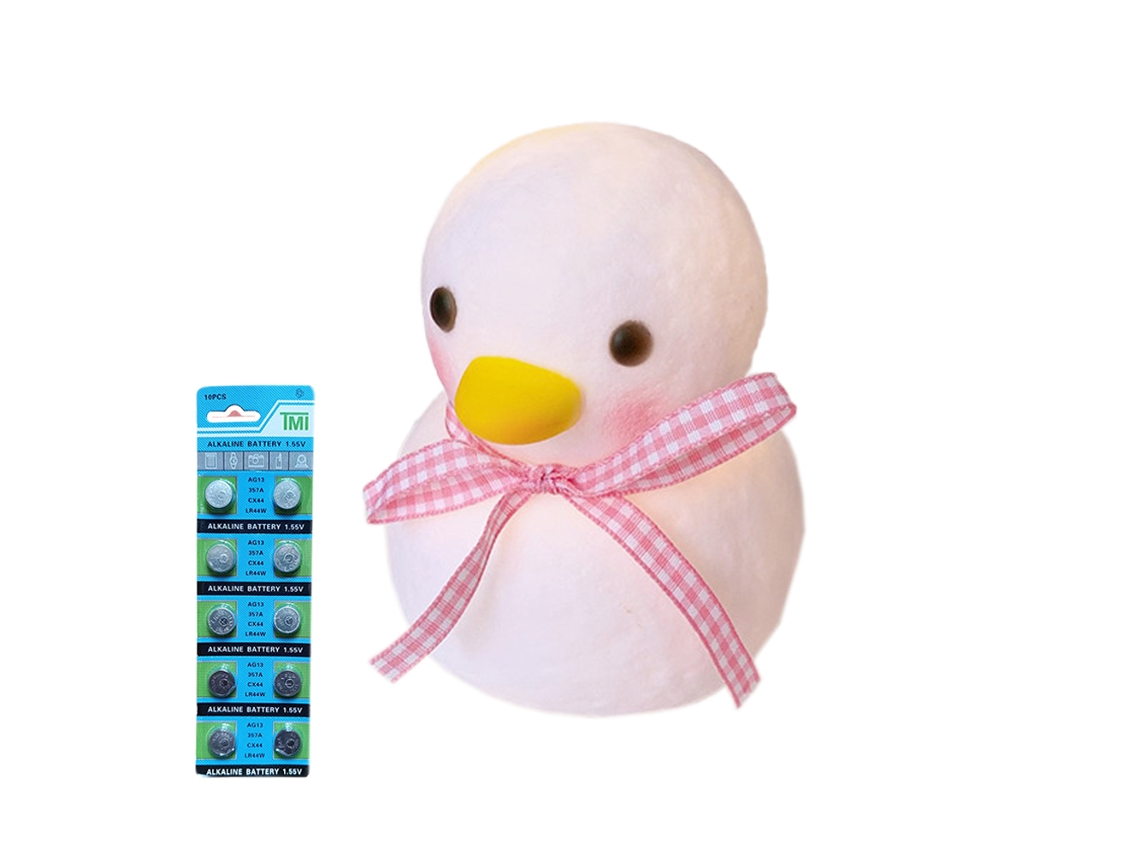 Luz Nocturna Led - Abanico Con Patito - Lámpara De Mesa Decorativa JEIIBRZUI