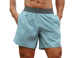 Bermudas Esportivas Para Homem Com Cintura Elástica Bolso E Alça De Toalha Para Corrida Basquete Academia Largas Secagem Rápida