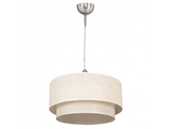 Fab 2.810/50 Blanco/Blanco | Colgante Doble 1l. Lámpara de techo cilíndrica beige/beige (50/40/regular)