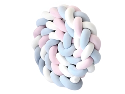 Protector De Cuna De Terciopelo Cojín Estampado Serpiente Blanco Azul Rosa 300cm Szsmart