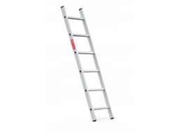 Escalera Inclinada De Aluminio, 1x6 Peldaños, Baulich