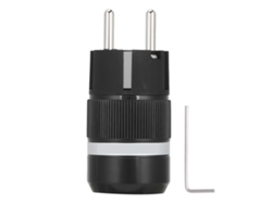 Conector de alimentación de CA (latón puro, rodio platino)