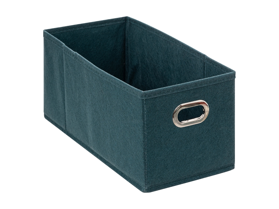 5five - cesta de tela mix n modul 15x31cm azul petróleo