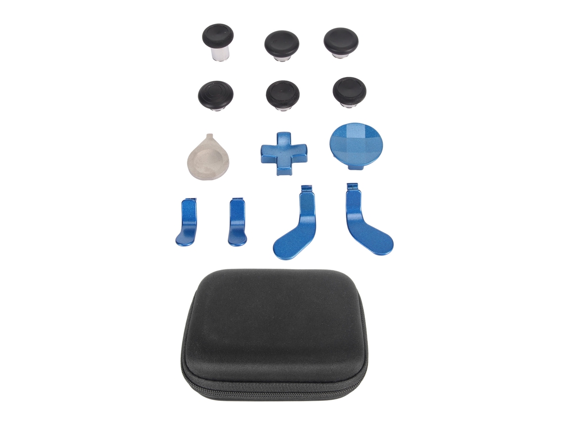 Kit De Sticks De Polegar De Reposição Magnética Metálica Sensível Para Xbox One Elite Series 2 Azul