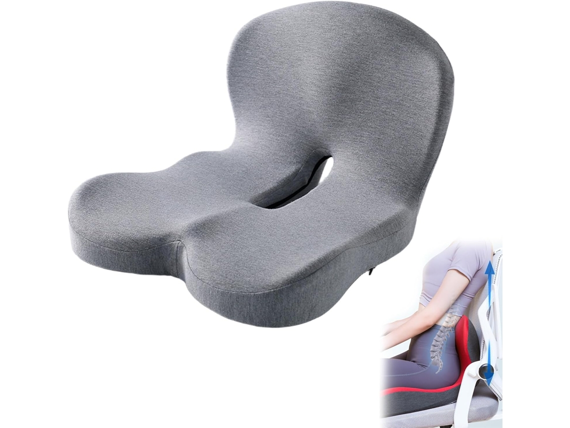 Cojines De Asiento Con Diseño Ergonómico En Forma De L, Sillas De Oficina, Cojines De Asiento De Espuma Viscoelástica