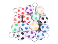 14 Llaveros De Fútbol De Pvc Impermeables Con Cierre De Cordón Para Niños - Regalo Deportivo