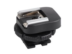 NEVEANCE Adaptador de Zapata Caliente CSM-3 Negro ABS Accesorio para Cámara y Videocámara Soporte para Flash