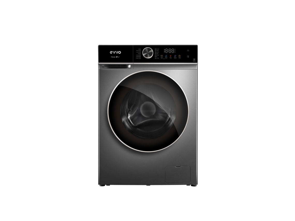 Evvo Lavadora 10 Kg Carga Frontal Nova P10, 1200 Rpm, Clase Energética A, , Lavado Rápido 15', Smart Load, Tambor Eprotect, Inicio Diferido, Inox