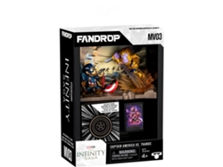 Figura Fandrop X Star Wars Capitán América vs. Thanos Showcase con mini póster de escena de culto de 18 cm