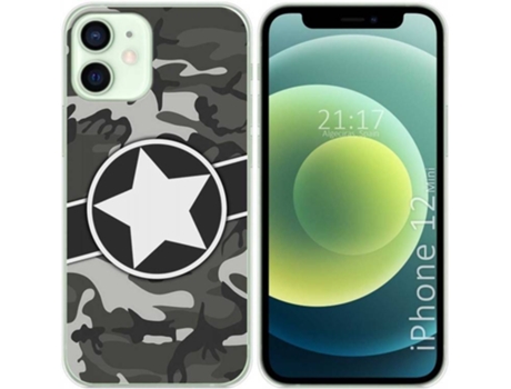 Carcasa iPhone 12 Mini (5.4) TUMUNDOSMARTPHONE Camuflaje 02 Multicolor