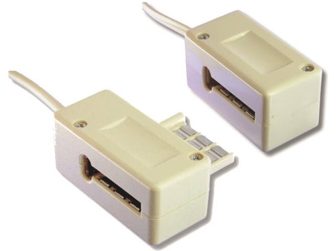 Cable Telefónico WAYTEX 39352 (10m - Blanco)