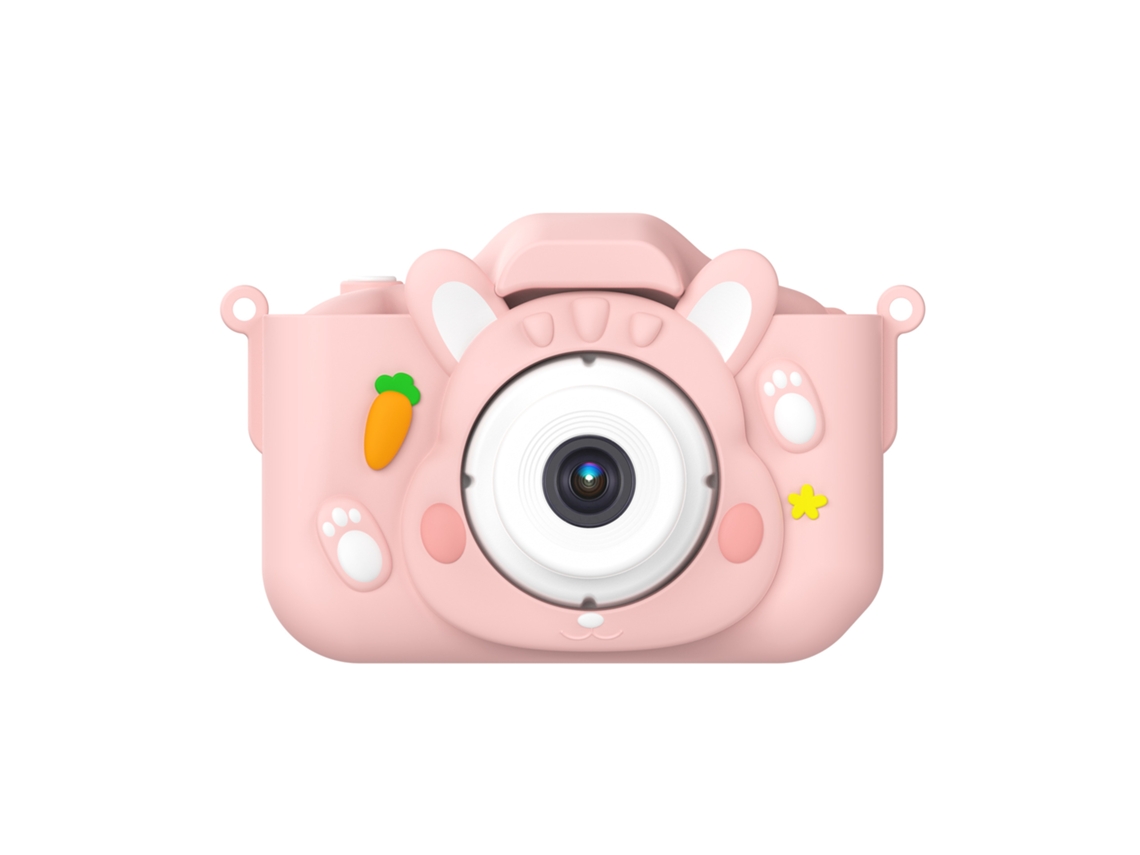 Cámara infantil Digitallab Mini Rabbit de 4800 W y 2,0 pulgadas IPS con doble cámara, color rosa