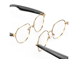 Gafas de Traducción Inteligente Negras W100b con IA, Bluetooth 6.0, chat GPT 4.0, traductor en tiempo real en 163 idiomas, lentes anti luz azul UV400.
