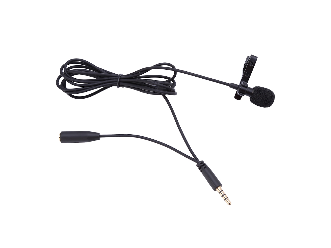Micrófono De Solapa Con Clip, Conector De 3,5 Mm, Auriculares Manos Libres Para Grabación De Audio Y Vídeo En Iphone, Android Y Windows.
