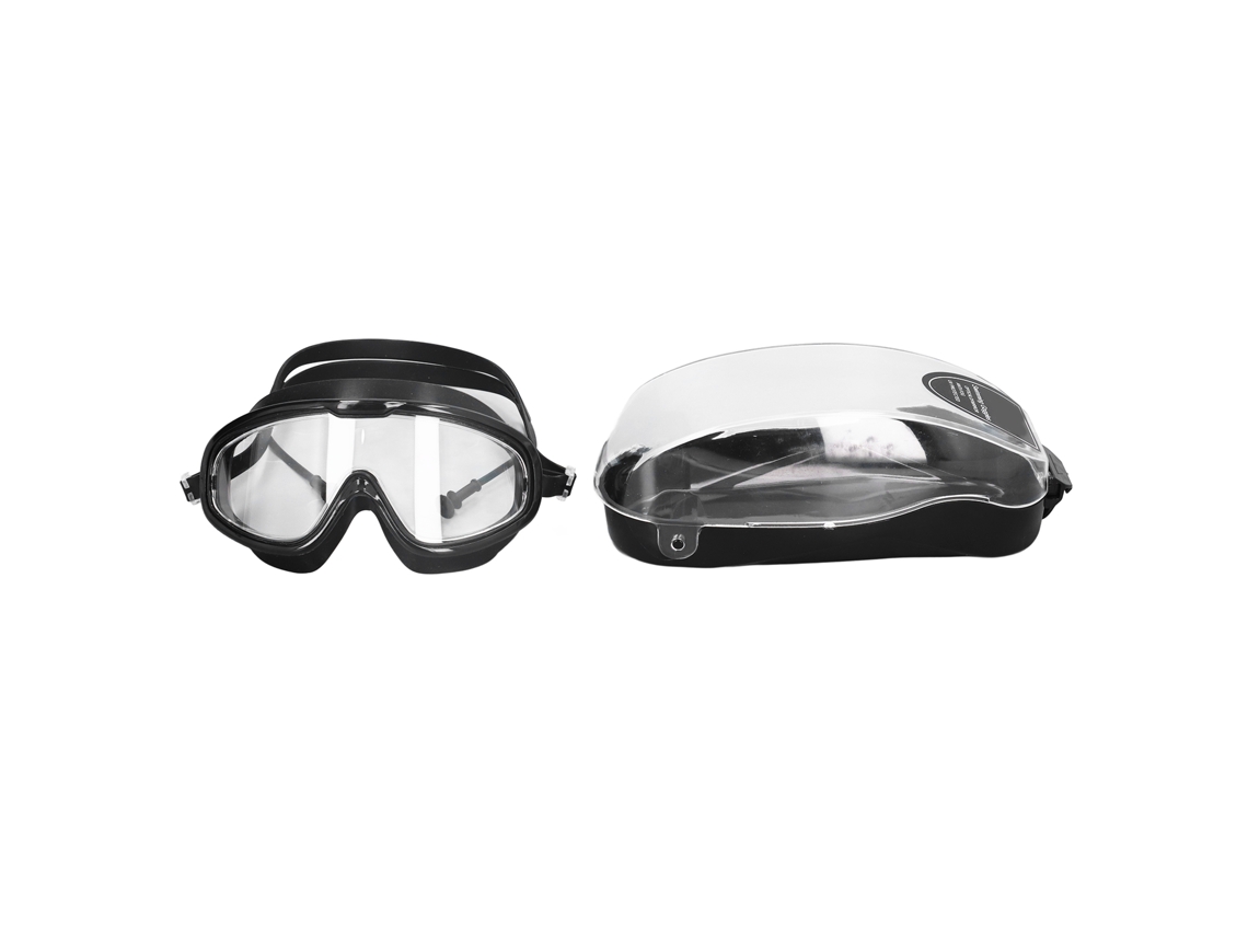Gafas de natación HD cómodas, antivaho e impermeables para hombre, color negro