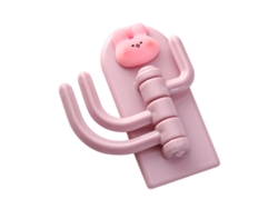 Gancho Giratorio Autoadhesivo Con 3 Diseños De Animales Adorables Para Llaves, Pared, Puerta, Cocina, Baño, Dormitorio.
