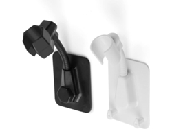 Soporte De Ducha Universal Ajustable 360 Grados Rotatorio Adhesivo 2 Piezas