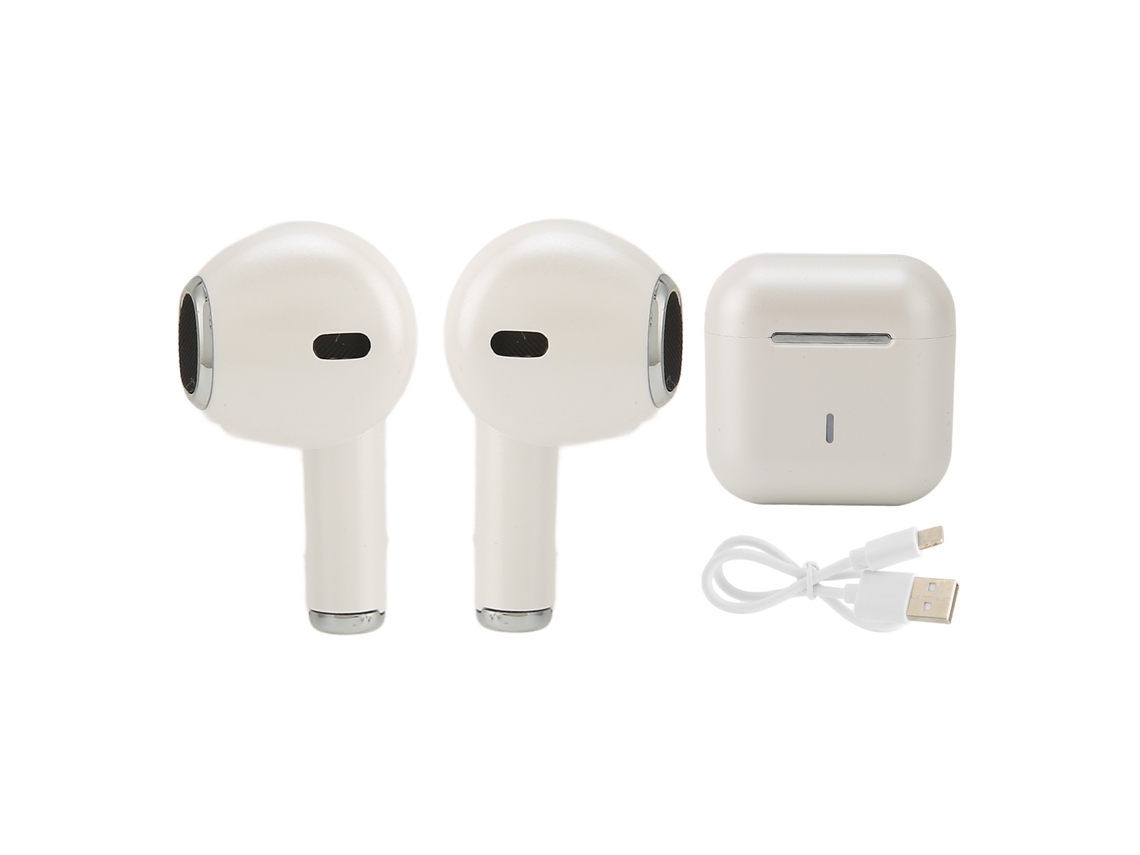 Auriculares Inalámbricos Bluetooth 5.0 Con Control Táctil Y Sonido Estéreo Hifi Para Gimnasio, Correr Y Viajar - Blanco Perla