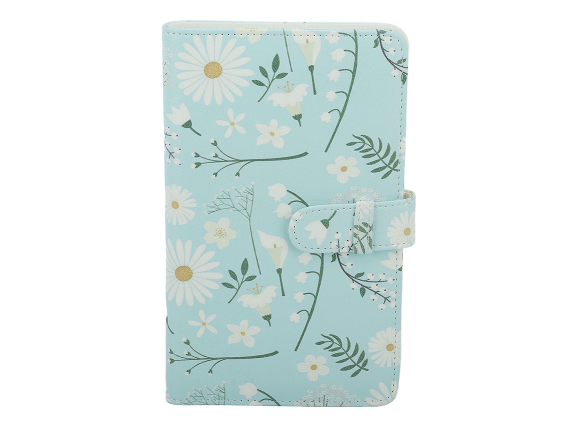 Álbum De Fotos Mini 3 Pulgadas 108 Bolsillos Pu Pvc Portátil Cartera Para Cámara Instantánea Crisantemo