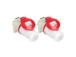 2026velora-2 Piezas Conector De Enchufe Industrial 380v-415v 16a Circular Duradero Para Industria Agricultura