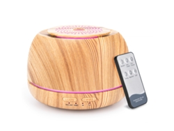 CUICH Difusor De Aroma 300Ml Humidificador Recargable Usb Marrón + Control Remoto