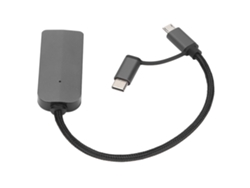 Adaptador De Cabo 2 Em 1 Full Hd 1080p Para Celular Com Chip Inteligente Conversor De Áudio E Vídeo