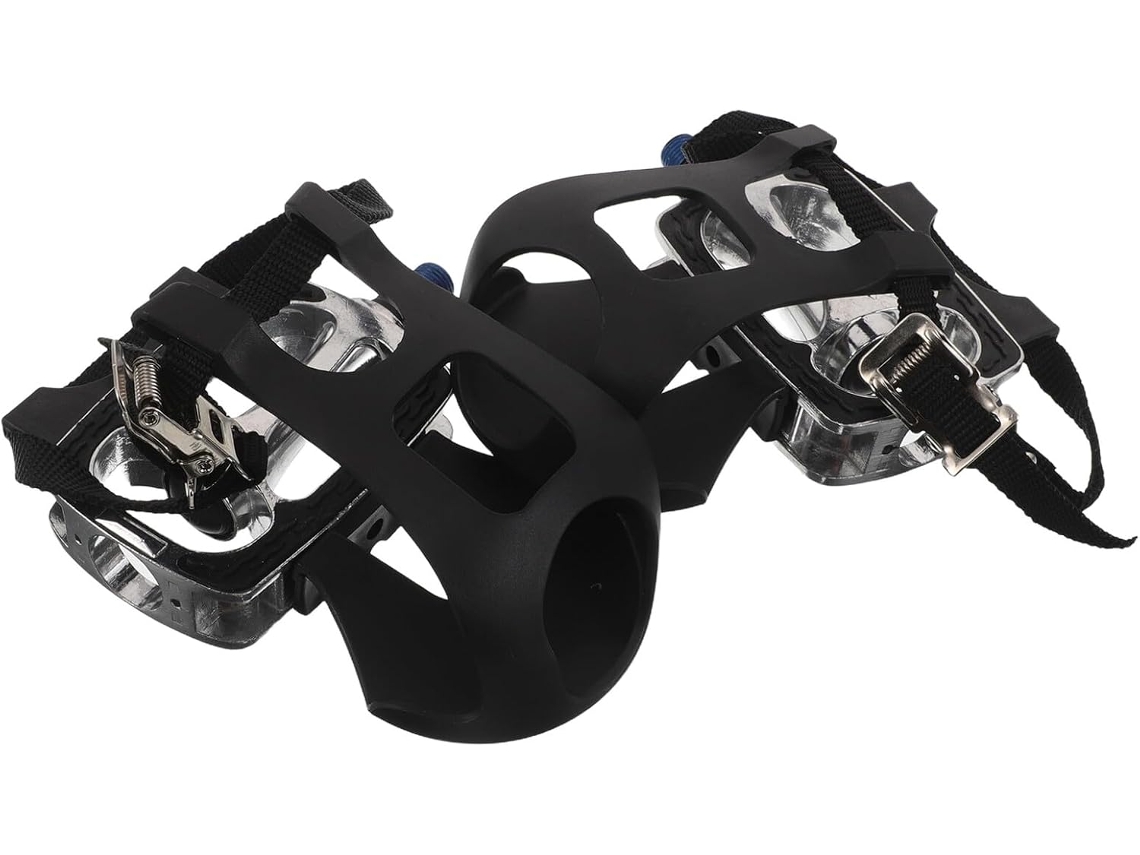 Pedales De Repuesto Antideslizantes Para Bicicleta Estática, Juego De 2, Plataforma Negra De 1/2".