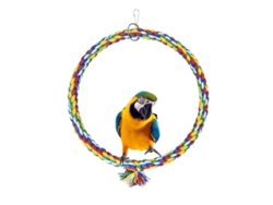 Columpio Para Aves Linjou, Juguete Colgante De Cuerda De Algodón Resistente A Picaduras Para Pericos (m)