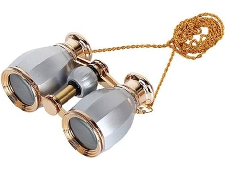 Prismáticos ENZONS 4X30 Marco de metal compacto portátil Cadena de lentes ópticas Diseño elegante Regalo de niña