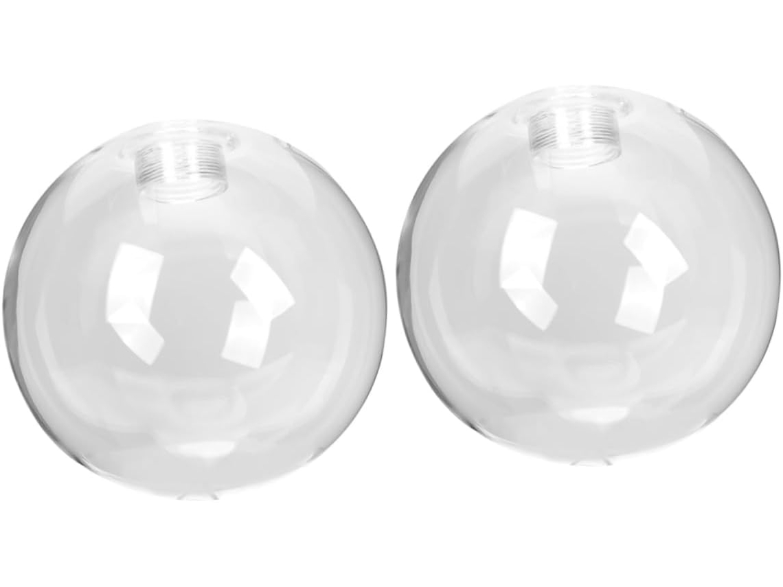Juego De 2 Lámparas Colgantes Con Globo De Cristal, Diseño Sencillo Para Lámparas Colgantes Decorativas.
