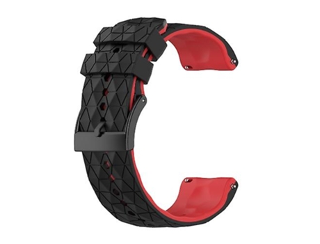 Correa De Reloj Inteligente Para Suunto 9, Correa De Silicona Bicolor, Negro Y Rojo VENISYMLIS