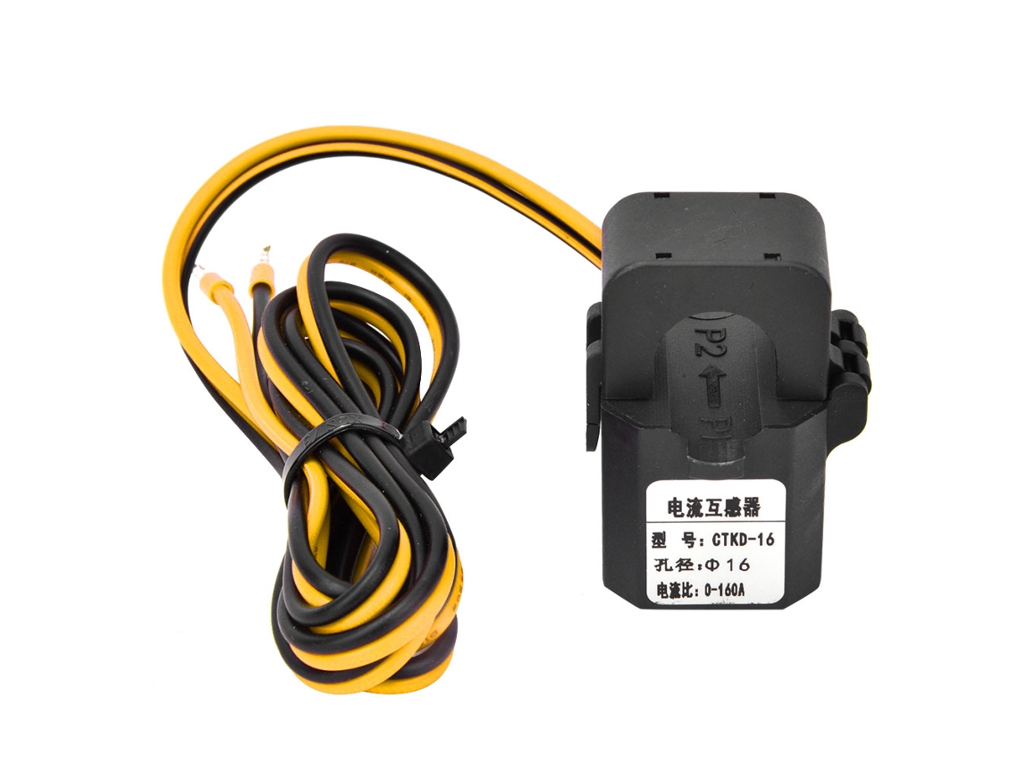 2026velora-Ctkd16 Transformador de corriente de núcleo dividido 5~630a 94-v0 Cable de alta precisión Amarillo Negro
