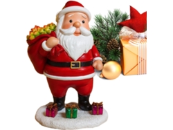 Figuras De Pap Noel Decoraci N Navide A Con Luces Adorno Resina Para El Hogar Chimenea Estanter Fiestas O Nuevo