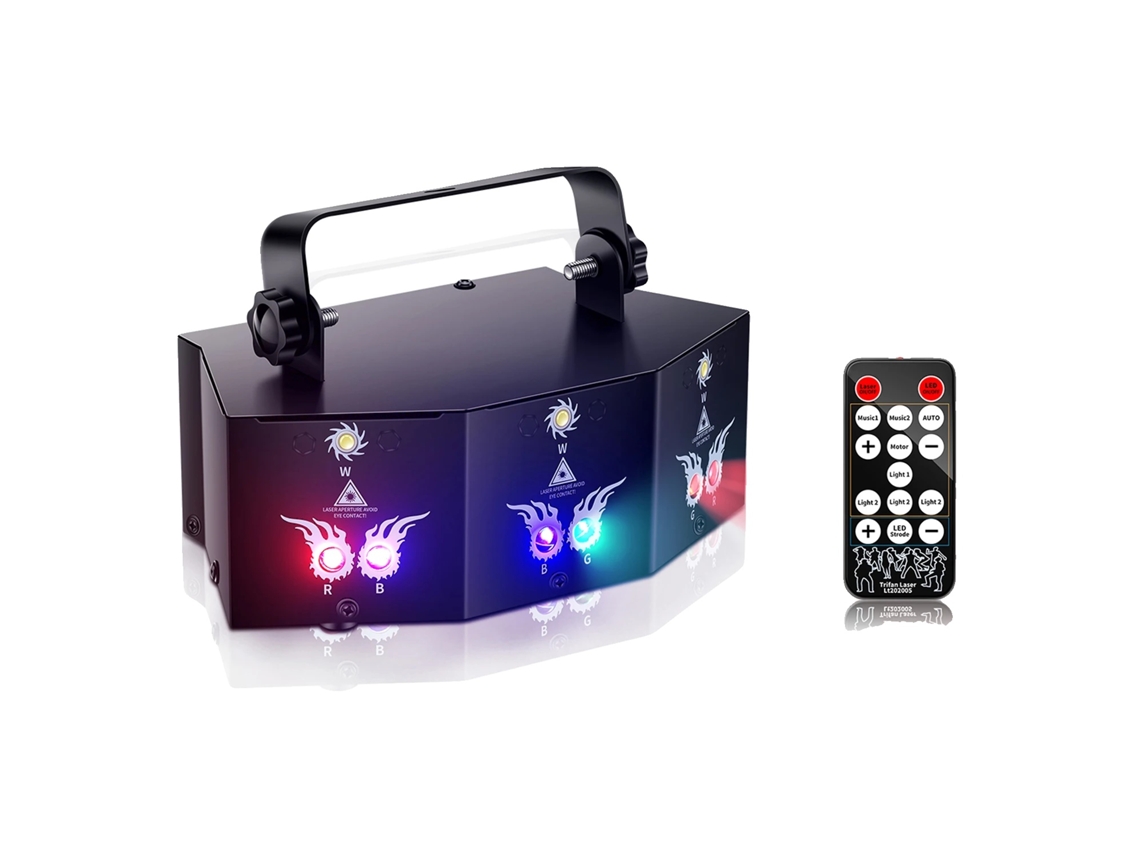 Efecto de iluminación escénica, RGB, control DMX, múltiples modos de iluminación, negro, enchufe europeo OEM