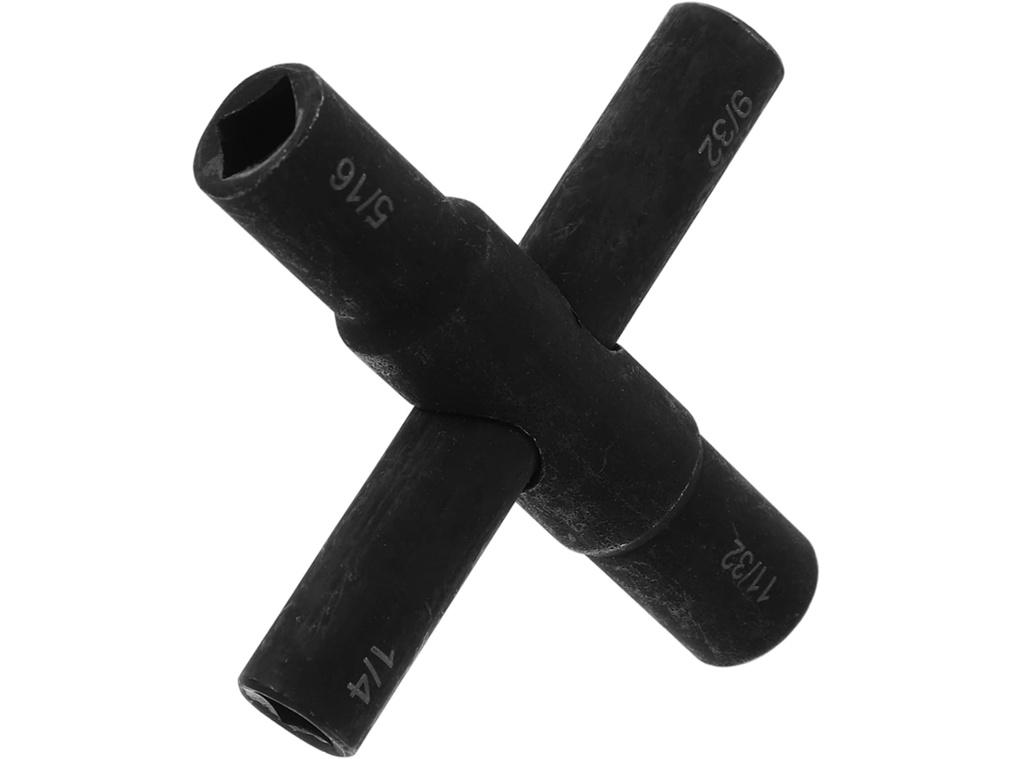 Llave De Agua, De Acero, Herramienta Compacta Para Grifos, Válvulas Y Radiadores, Kit Portátil