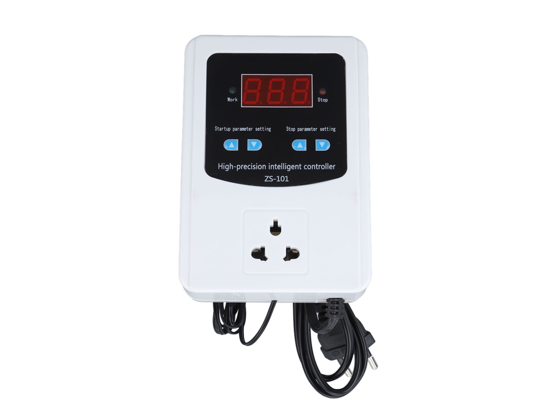 Controlador De Temperatura Digital Inteligente De 1500 W Para Invernadero Con Pantalla Lcd, Enchufe Europeo De 220 V.