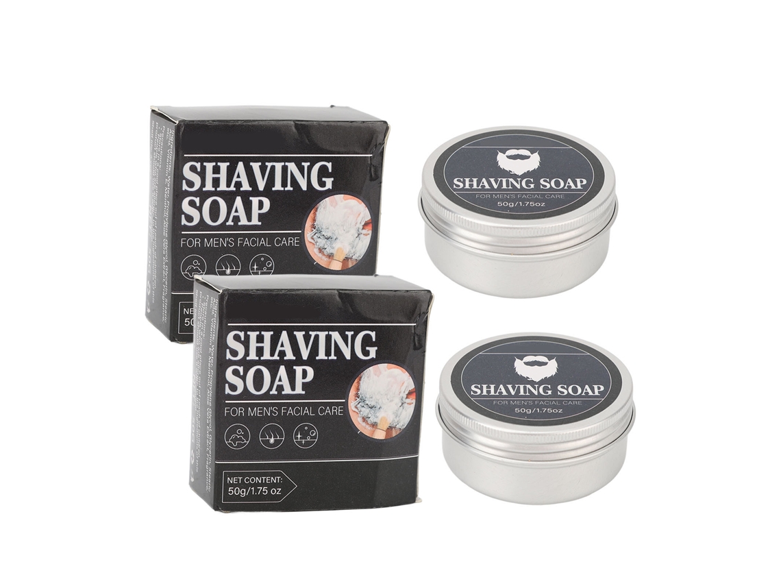 2 Pcs Creme De Barbear 50g Com Espuma Rica E Cremosa Limpeza Profunda Hidratação Para Homens Presente Ideal