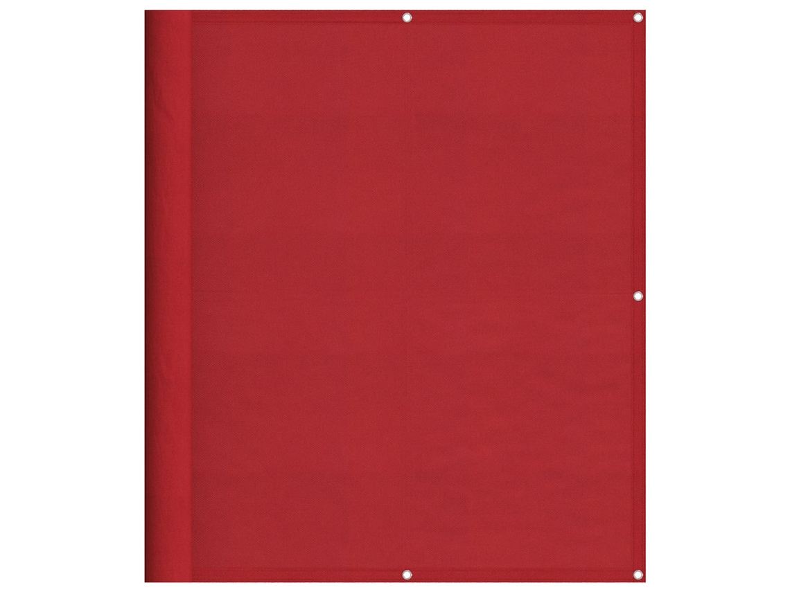 Biombo para balcón 120x80 cm 100% poliéster Oxford rojo EXCLUSIVO DE MAISON