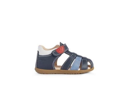 Sandalias GEOX B254Va (Azul Mariño - Cuero Natural- 20)