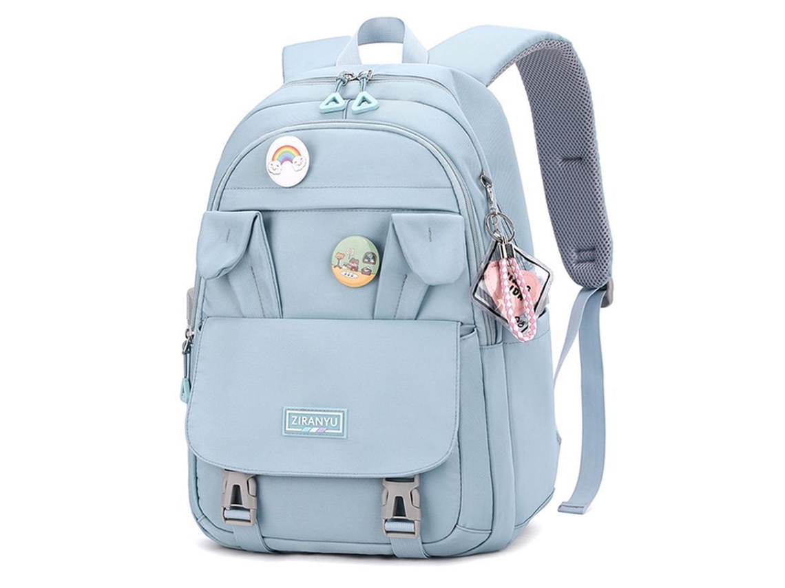 2026-mochila Linjou Para Mujer Impermeable Con Compartimento Para Portátil Y Diseño Antirrobo (azul)