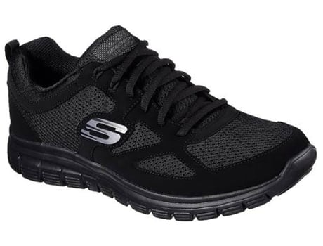Zapatillas SKECHERS Burns Hombre (45 - Negro)