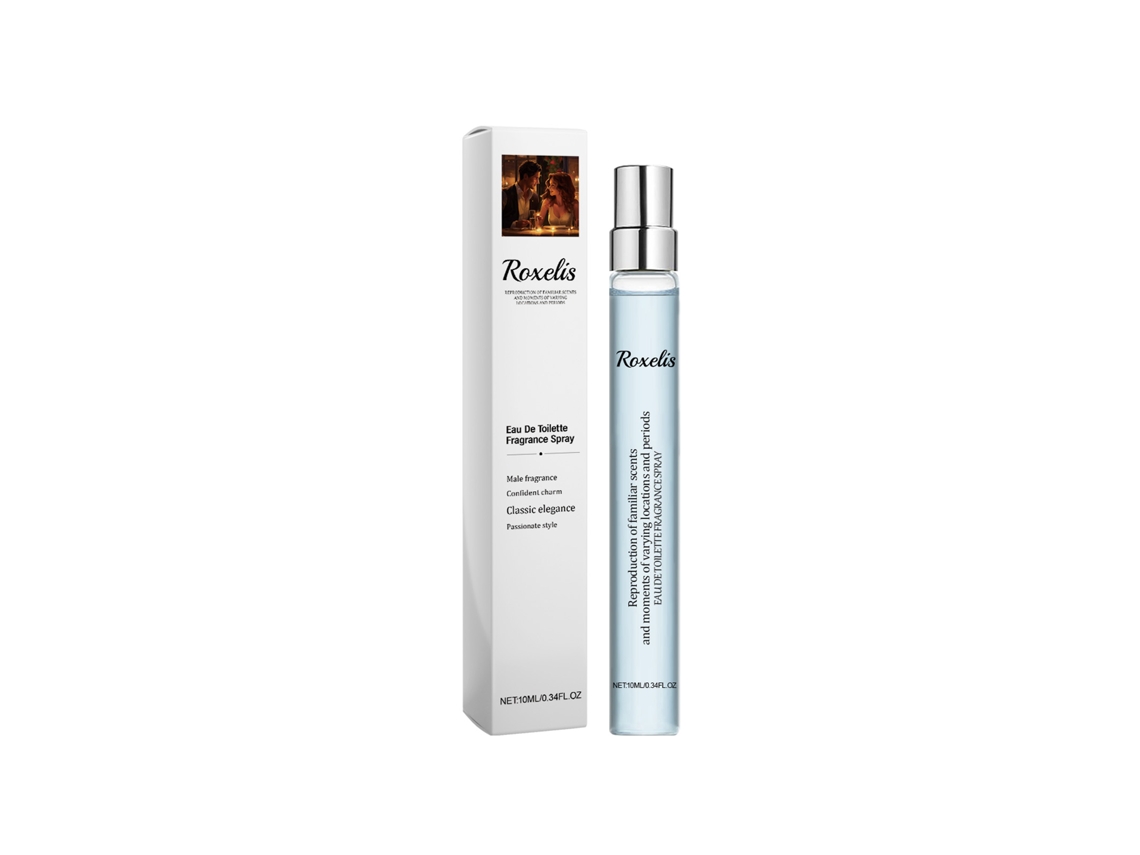 Perfume Roxelis Charming, de larga duración, ligero y fresco.