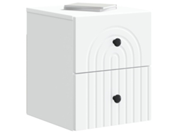 Maison Exclusive - Mesita De Noche De Pared Con Cajón 2 Pcs 33 X 34,5 X 40 Cm