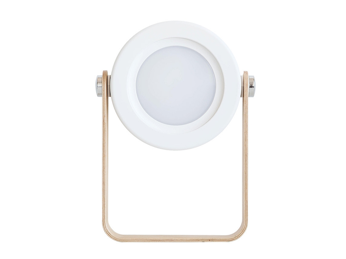 Lámpara De Mesa Led Plegable - Blanco (Pantalla Retráctil) - Ambiente Acogedor JEIIBRZUI