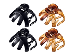 4 Pinzas Para El Cabello Grandes Con Forma De Pulpo, Antideslizantes, Para Cabello Grueso Y Largo.