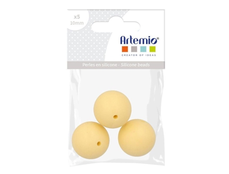 3 Rondas Redondas De Silicona 15 Mm Amarillo Artemio