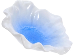 Bandeja De Cerámica Para Joyas Nuobesty Con Diseño Floral En Degradado Azul, Organizador Multifuncional Para Tocador.