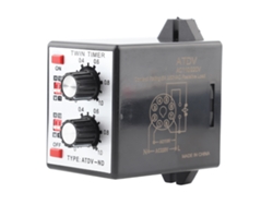 Temporizador Doble Atdv Nd Ac110v 220v Cmosic Relé Temporizador Estable Y Preciso Con Control Por Botón Pulsador